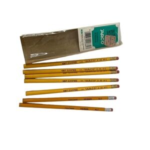 7 Vintage Pencils‎ 5 Empire Arco  88 No 2 NOS Yellow Bonded Lead 2 Faber Castell